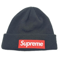 SUPREME シュプリーム 22AW New Era ニューエラ Box Logo Beanie ボックスロゴビーニー ブラック ニット帽 アクリル 福生店