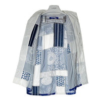 JUNYA WATANABE COMME des GARCONS MAN ジュンヤワタナベ コムデギャルソンマン WO-B049 AD2014 和柄 パッチワーク 半袖シャツ ブルー sizeS 瑞穂店