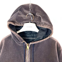 Carhartt カーハート ベロア ジップアップパーカー ブラウン size- 瑞穂店