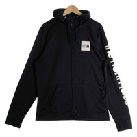 THE NORTH FACE ノースフェイス ボックスロゴアームプリント ジップアップパーカー ブラック ポリエステル NF0A3RUKKY4 Size L 福生店