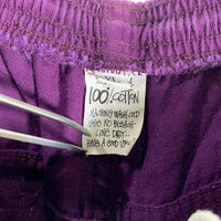 80's STUSSY ステューシー コットン イージーショーツ ハーフパンツ パープル USA製 Size XL 福生店