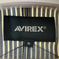 AVIREX アヴィレックス 783-3152010 ANTIFOULING COVERALL JACKET アンチフォーリングカバーオール ストライプ ネイビー sizeM 瑞穂店