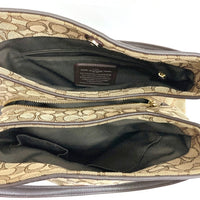 COACH コーチ F36424 シグネチャー キャンバス×レザー トートバッグ ベージュ 瑞穂店