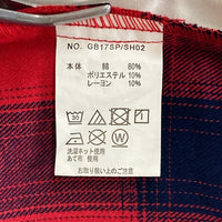 glamb グラム Patrick check SH パトリックチェックシャツ レッド GB17SP/SH02 Size 3 瑞穂店