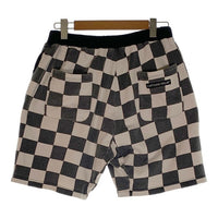CAPTAINS HELM キャプテンズヘルム 24SS CHECKER SHORT チェッカーフラッグ スウェットショートパンツ ウォッシュ加工 ブラック ホワイト Size L 福生店