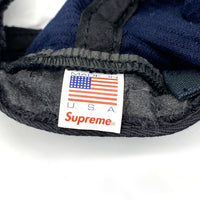 SUPREME シュプリーム Classic Logo Corduroy 6-Panel クラシックロゴ コーデュロイ 6パネルキャップ ネイビー ブラック 福生店