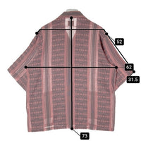 Needles ニードルズ 23SS Cabana Shirt カバナシャツ 開襟 半袖 ジャカード ピンク グレー MR242 Size L 瑞穂店