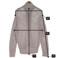 PALACE パレス 24SS RIB KNIT ジップアップ ニット ジャケット グレー Size L 福生店