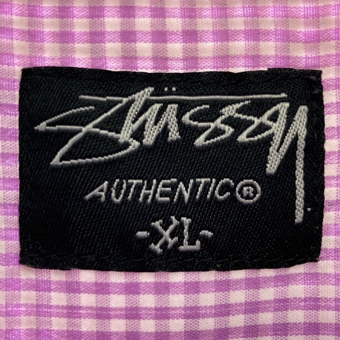 STUSSY ステューシー AUTHENTIC ギンガムチェック 半袖シャツ