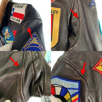 COCKPIT USA コックピット G-1 TOP GUN トップガン ゴートスキン レザーフライトジャケット ブラウン Z201036TW Size 40 福生店