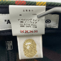 A BATHING APE アベイシングエイプ NEW ERA ニューエラ 伊勢丹チェック キャップ グリーン size7 1/2 瑞穂店