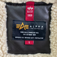 ALPHA INDUSTRIES アルファインダストリーズ TA1469-068 B-3 ムートンジャケット ブラウン sizeS 瑞穂店