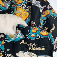 reyn spooner レインスプーナー 半袖 アロハシャツ ブラック 19SRS-FR-005 Size M 福生店