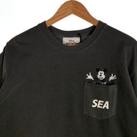 WIND AND SEA ウィンダンシー MICKEY MOUSE POCKET TEE ミッキーマウス ポケットTシャツ チャコールグレー Size XL 福生店