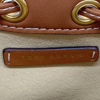 TORY BURCH トリーバーチ モノグラムジャガードバケットバッグ デニム調 ブルー系 瑞穂店