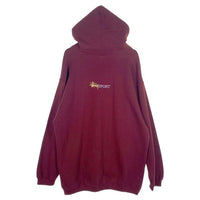90's STUSSY ステューシー BASIC-S プリント プルオーバースウェットパーカー ボルドー 中国製 白タグ Size XL 福生店