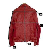 glamb グラム Mercury Riders マーキュリーライダース シープスキン ダブルライダースジャケット レッド GB16AT/JKT08 Size 4 福生店