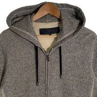 Chrome Hearts クロムハーツ ジップアップスウェットパーカー ダガー CHクロスレザーパッチ ボロチップ グレー 並行品 Size M 福生店