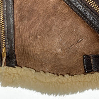 SCHOTT ショット 18606 B-3 ムートンレザージャケット USA製 ブラウン size38 瑞穂店