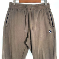 EXAMPLE エグザンプル ROUND LOGO PATCH SIDE BUTTON SWEAT PANTS ラウンドロゴ サイドボタン スウェットパンツ カーキ Size XL 福生店