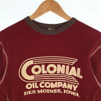 FREEWHEELERS フリーホイラーズ パワーウェア COLONIAL 2トーン サーマルカットソー ボルドー Size M 相当 福生店