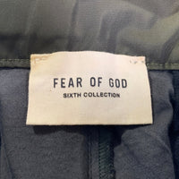 FEAR OF GOD フィアオブゴット SIXTH COLLECTION NYLON CARGO PANTS ナイロンカーゴパンツ オリーブ FG10-012 Size L 福生店