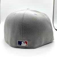 New Era ニューエラ 59FIFTY MLB ロサンゼルス・ドジャース ベースボールキャップ グレー ブルー Size 7 1/2 (59.6cm) 福生店