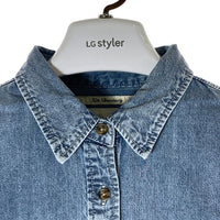 AVIREX アヴィレックス 5120602 25SS HAND LIKE EMBROIDERY SHIRTS ハンドライク刺繍シャツ ライトインディゴ sizeF 瑞穂店