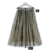 French pave フレンチパヴェ チェックレース スカート ベージュ sizeF 瑞穂店