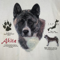 90-00's 秋田犬 プリントTシャツ ホワイト JERZEES 2枚タグ Size XXL 相当 福生店