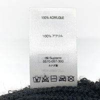 SUPREME シュプリーム Loose Gauge Beanie ルーズゲージビーニー ニットキャップ ブラック 刺繡 アクリル 福生店