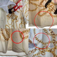 SUPREME シュプリーム 20AW Chains Rayon S/S Shirt チェインズ レーヨン 半袖 シャツ ナチュラル ゴールド Size L 福生店