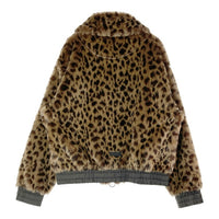 SUPERTHANKS スーパーサンクス ST184 JK006A レオパード柄 ファージャケット ブラウン sizeL 瑞穂店