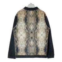 EMPORIO ARMANI エンポリオアルマーニ 毛皮プリント ニット セーター グレー sizeL 瑞穂店