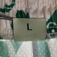 BRAVEST STUDIOS ブレイベストスタジオ フラワープリント メッシュ ショートパンツ ホワイト グリーン Size L 福生店