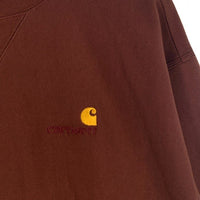 Carhartt W.I.P カーハート ワークインプログレス 21AW AMERICAN SCRIPT SWEATSHIRT アメリカンスクリプト スウェットシャツ クルーネックトレーナー ブラウン Size L 福生店