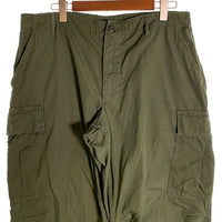 60’s U.S.ARMY 米軍 ジャングルファティーグ ミリタリーカーゴパンツ リップストップ オリーブ 8405-935-3310 Size L-S 福生店