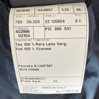 PRADA プラダ ACU1 2015 2104 UAF367 R141 1DY0 2つボタン ノッチドラベル 無地 テーラードジャケット スラックスパンツ スーツ セットアップ ネイビー size46S 瑞穂店