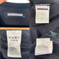 NEIGHBORHOOD ネイバーフッド 21AW HOME/E-SHIRT.LS ポリエステル プルオーバートップ ブラック カンガルーポケット 212TSNH-SHM06 Size 4 福生店