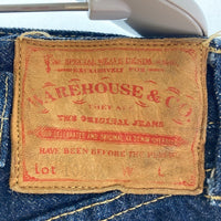 WAREHOUSE ウエアハウス シンチバック ピンク耳 セルビッジ デニムパンツ インディゴ size34 瑞穂店