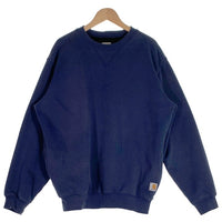 Carhartt カーハート 前V クルーネックスウェットトレーナー 内メッシュサーマル ネイビー Size L-XL 相当 福生店