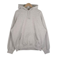 SUPREME シュプリーム 23AW Satin Applique Hooded Sweatshirt サテンアップリケ フーデッドスウェットシャツ パーカー アッシュグレー Size L 福生店