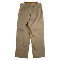 90's Dickies ディッキーズ ダブルニー ワークパンツ IDEALジップ ベージュ メキシコ製 85283KH Size 34×30 福生店
