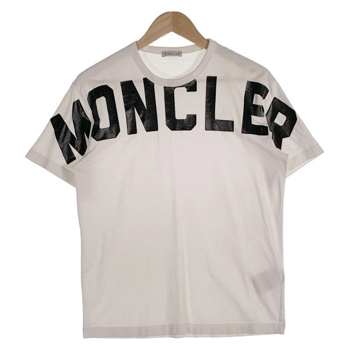 MONCLER モンクレール MAGLIA T-SHIRT ロゴプリント Tシャツ ホワイト F10918C70410 8390T Size S 福生店