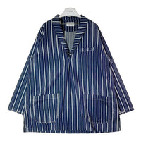 CAL O LINE キャルオーライン CL211-002 21SS SMOCK JACKET ジャケット ヒッコリー ストライプ ネイビー sizeM 瑞穂店