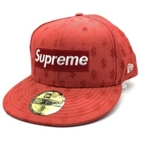 SUPREME シュプリーム 18SS Monogram Box Logo New Era モノグラム ボックスロゴ ニューエラ ベースボールキャップ レッド 59FIFTY Size 8 (63.5cm) 福生店