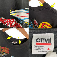 90`s SPEED RACER スピードレーサー プリントTシャツ ブラック マッハGOGOGO anvil USA製 Size L 福生店