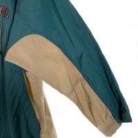 00’s NIKE ナイキ ナイロン アノラック プルオーバージャケット グリーン カーキ AIRスウッシュ刺繡 Size L 福生店