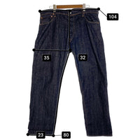 EVISU エヴィス No.2 Lot2000 テーパードデニムパンツ インディゴ 黒ペンキ Size 38×32 福生店