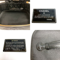 CHANEL シャネル ココマーク キャビアスキン バニティバッグ バニティポーチ メイクポーチ 化粧ポーチ ブラック 瑞穂店